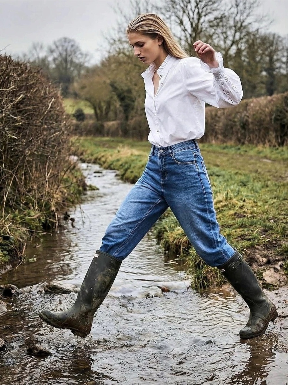 Kamik Black Tall Rain Boots - Wellies3